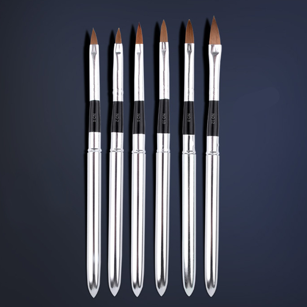 Nail Art Brush Set - 6Pcs Water Crystal Nail Art Brushes