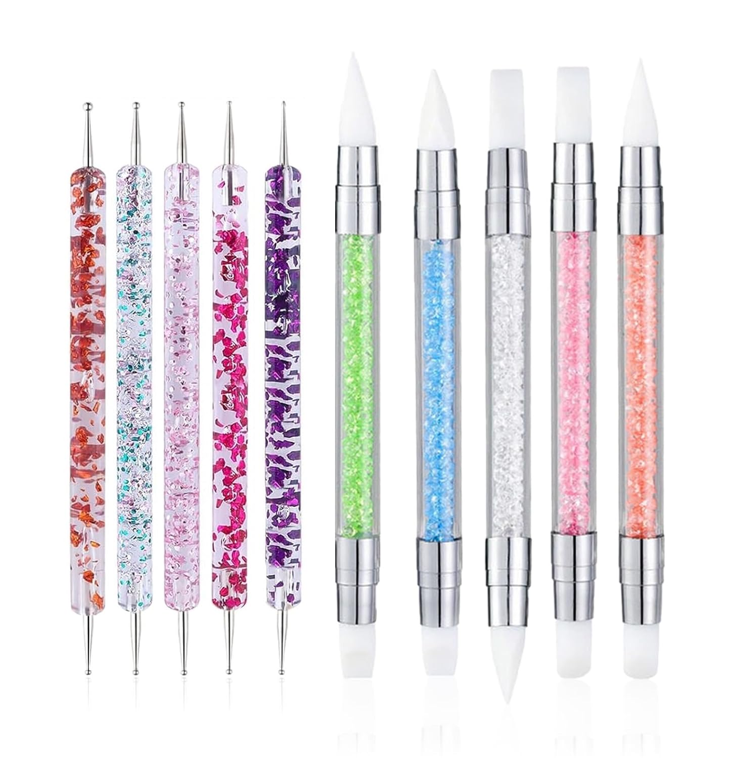 Nail Art Brush Set - 10PCS Double-Ended Nail Art Sculpture Brush