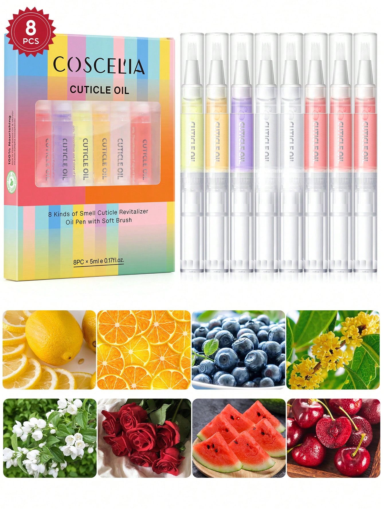 Cuticle Oil Pen - coscelia 1/4/5/8/16PCS 5ML Nail Cuticle Oil