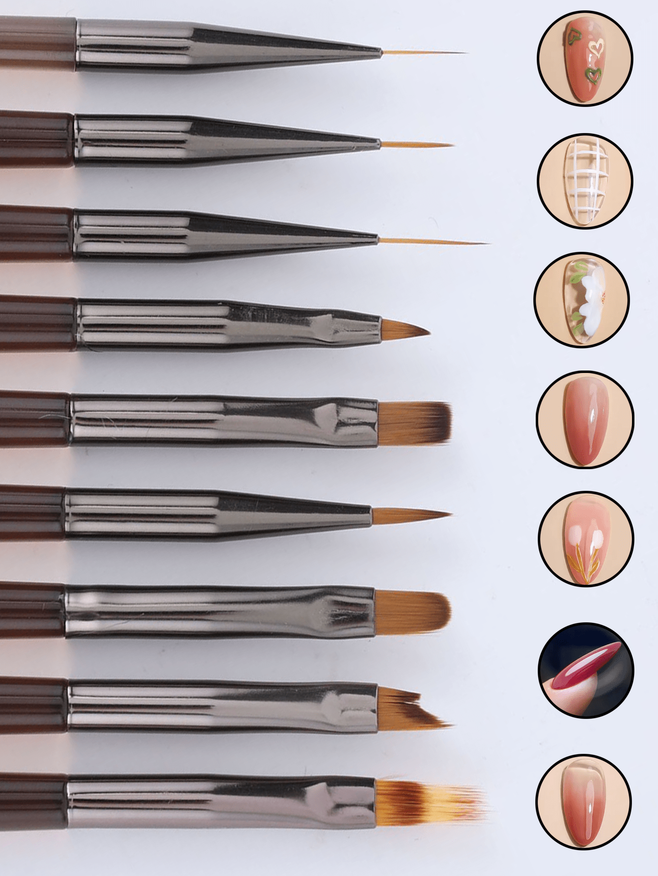 Nail Art Nail Art - Professional Nail Art Brushes, Liner Detail