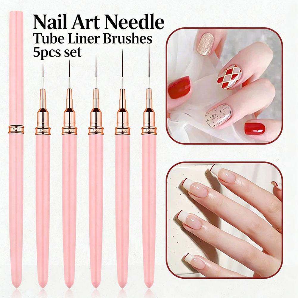 5PCS Nail Art Liner Brush Set  - Nail Art Brush Set reseña y precio