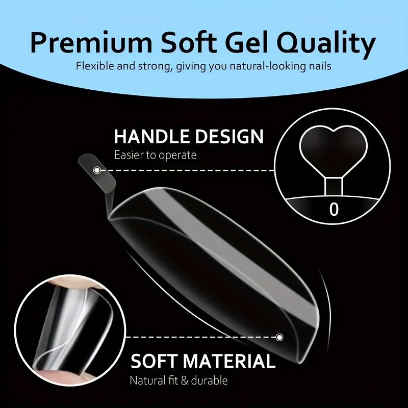 120 Pieces of Transparent Pres - Nail Art Press On reseña y precio