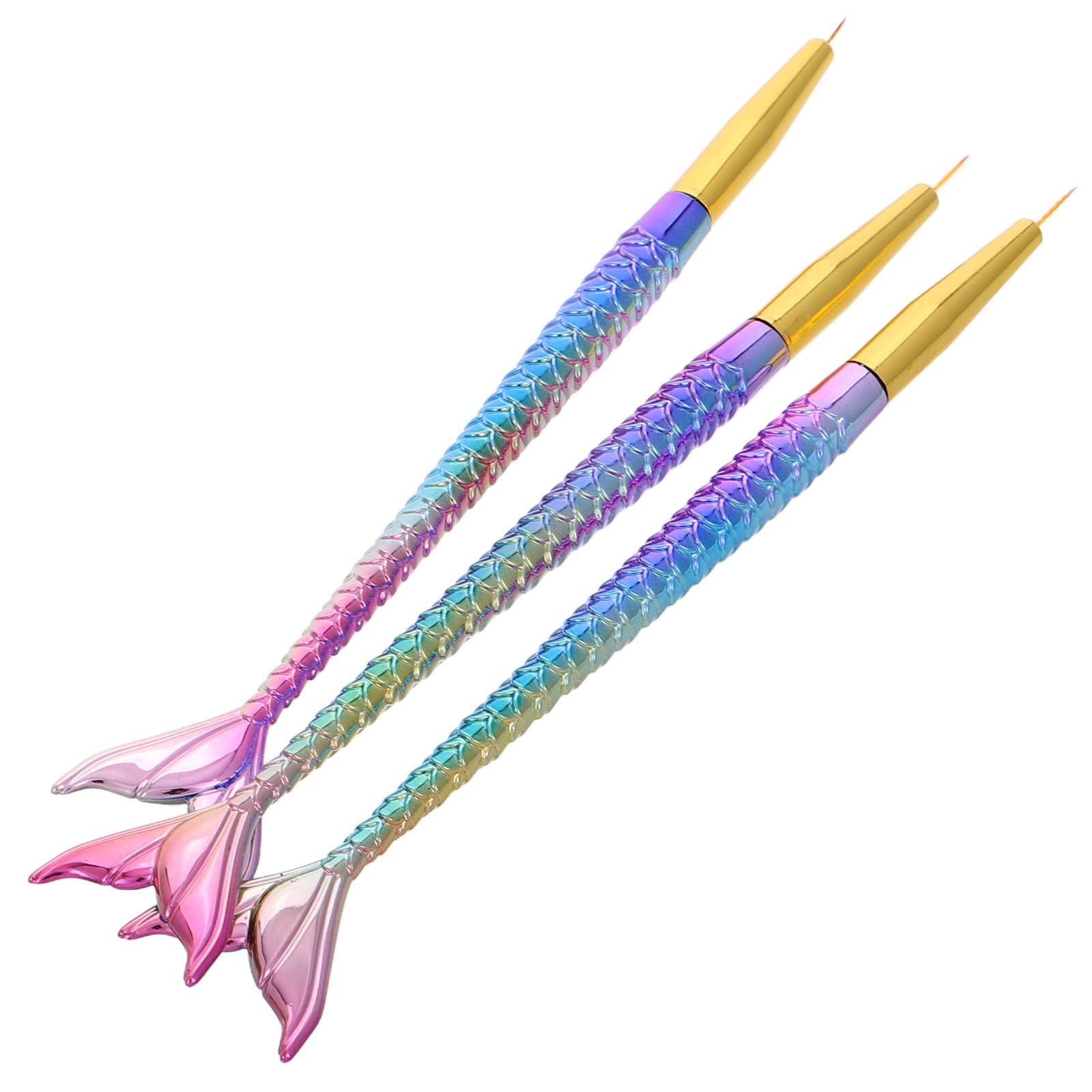3Pcs Mermaid Line Nail Art Lin - Nail Art Brush Set reseña y precio