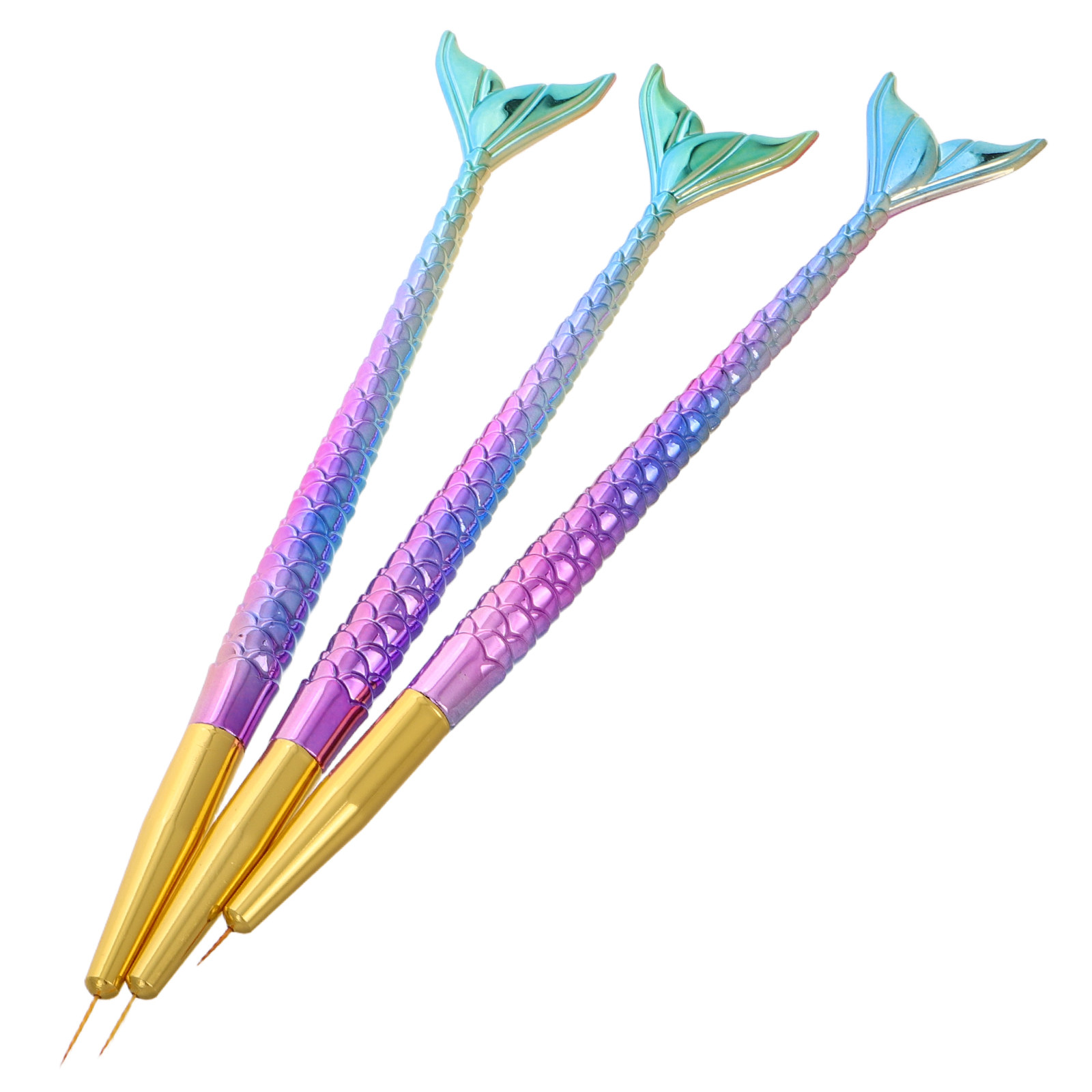 3Pcs Mermaid Line Nail Art Lin - Nail Art Brush Set reseña y precio