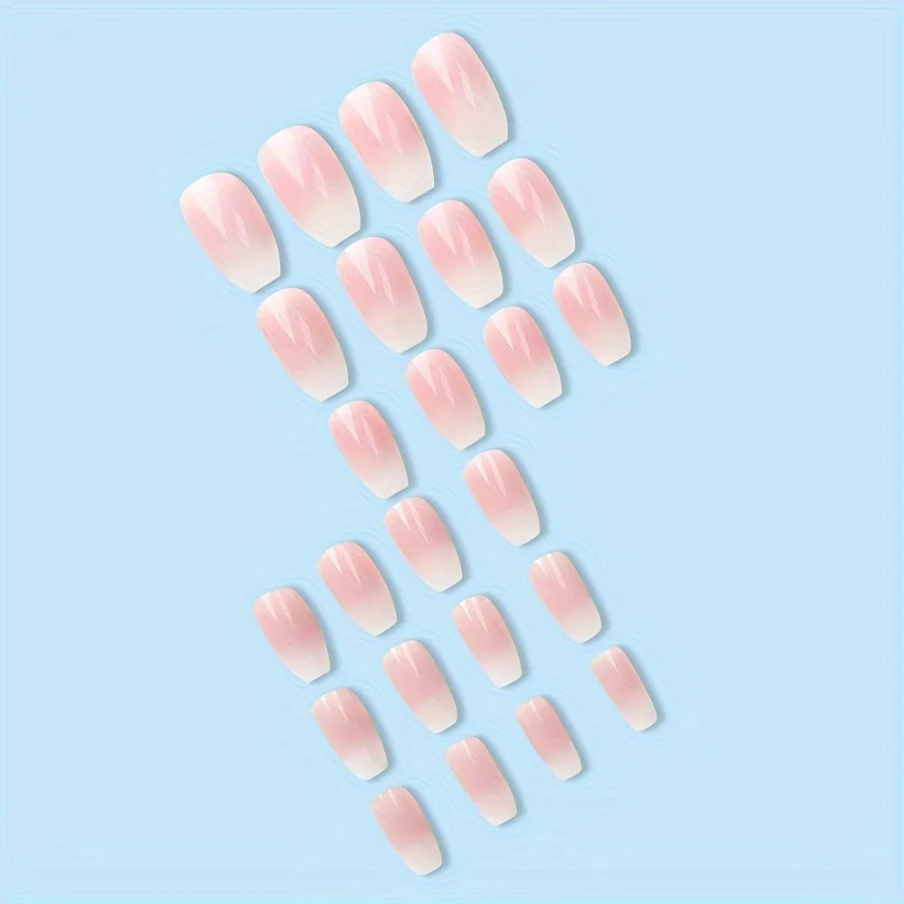 A Set Of 24 Glossy Short Coffi - Nail Art Glossy reseña y precio