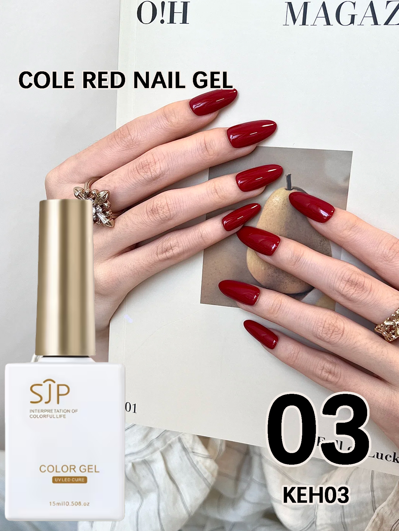 15ml Burgundy Series Gel Nail  - Nail Art Burgundy reseña y precio