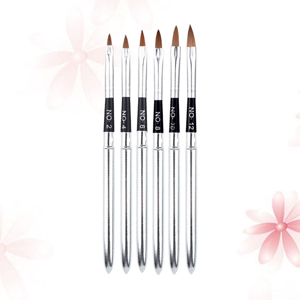 6Pcs Water Crystal Nail Art Br - Nail Art Brush Set reseña y precio
