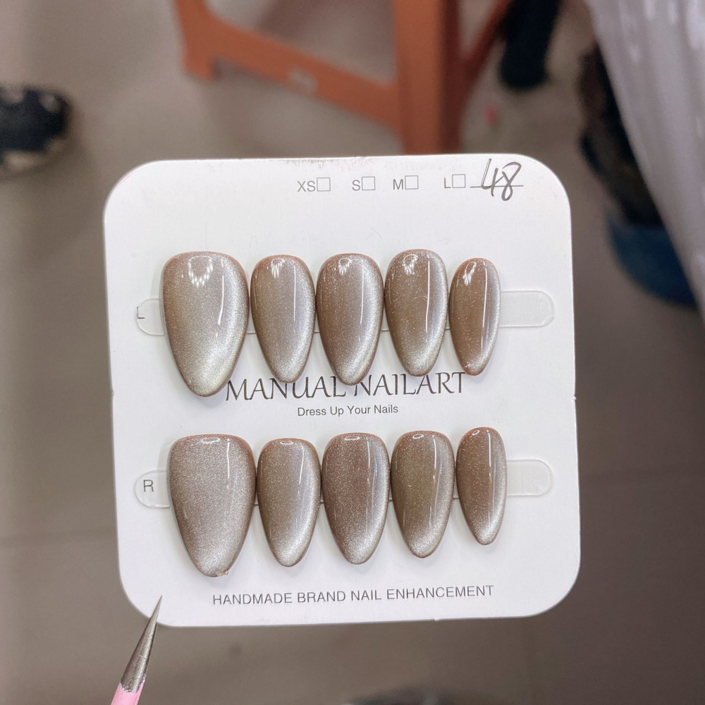 10pc French Almond Shape Cat's - Nail Art Fake Nails reseña y precio