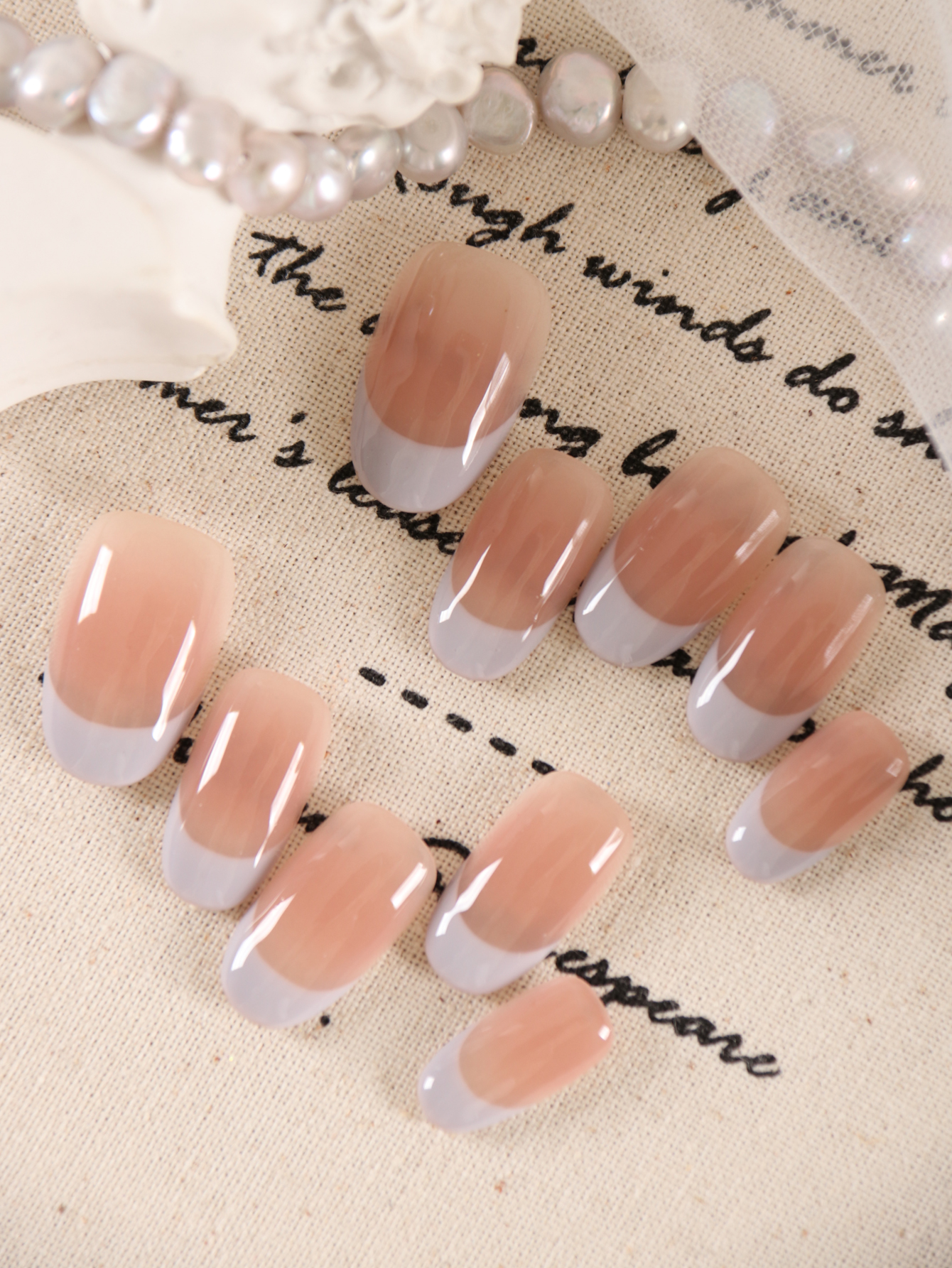 10Pcs Press on Nails Short Pur - Nail Adhesive Tab reseña y precio