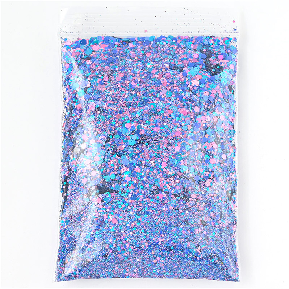 50G Holographic Mixed Hexagon  - Nail Art Valentine reseña y precio