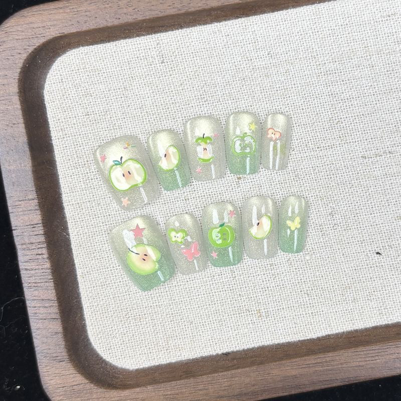 10pcs Handmade Cute Fake Nail  - Nail Art Press On reseña y precio