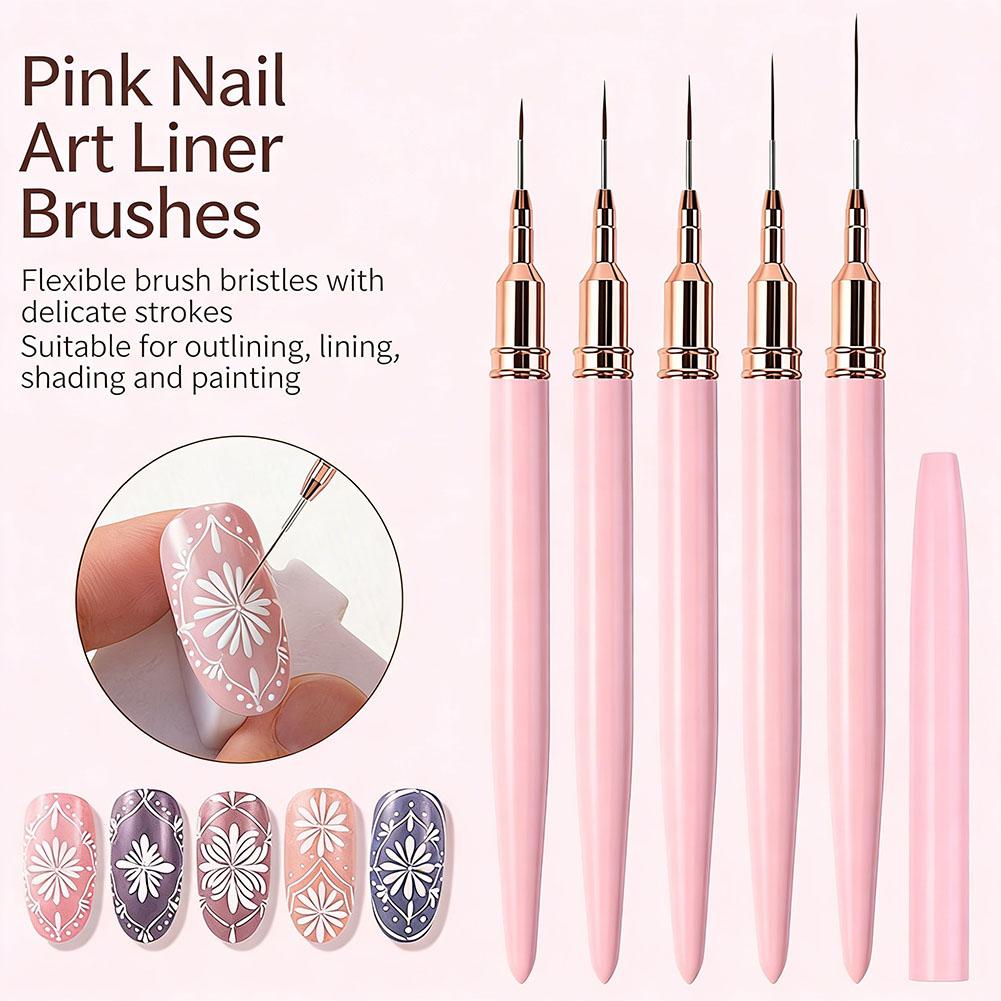 5pcs Nail Art Liner Brushes an - Nail Art Brush Set reseña y precio