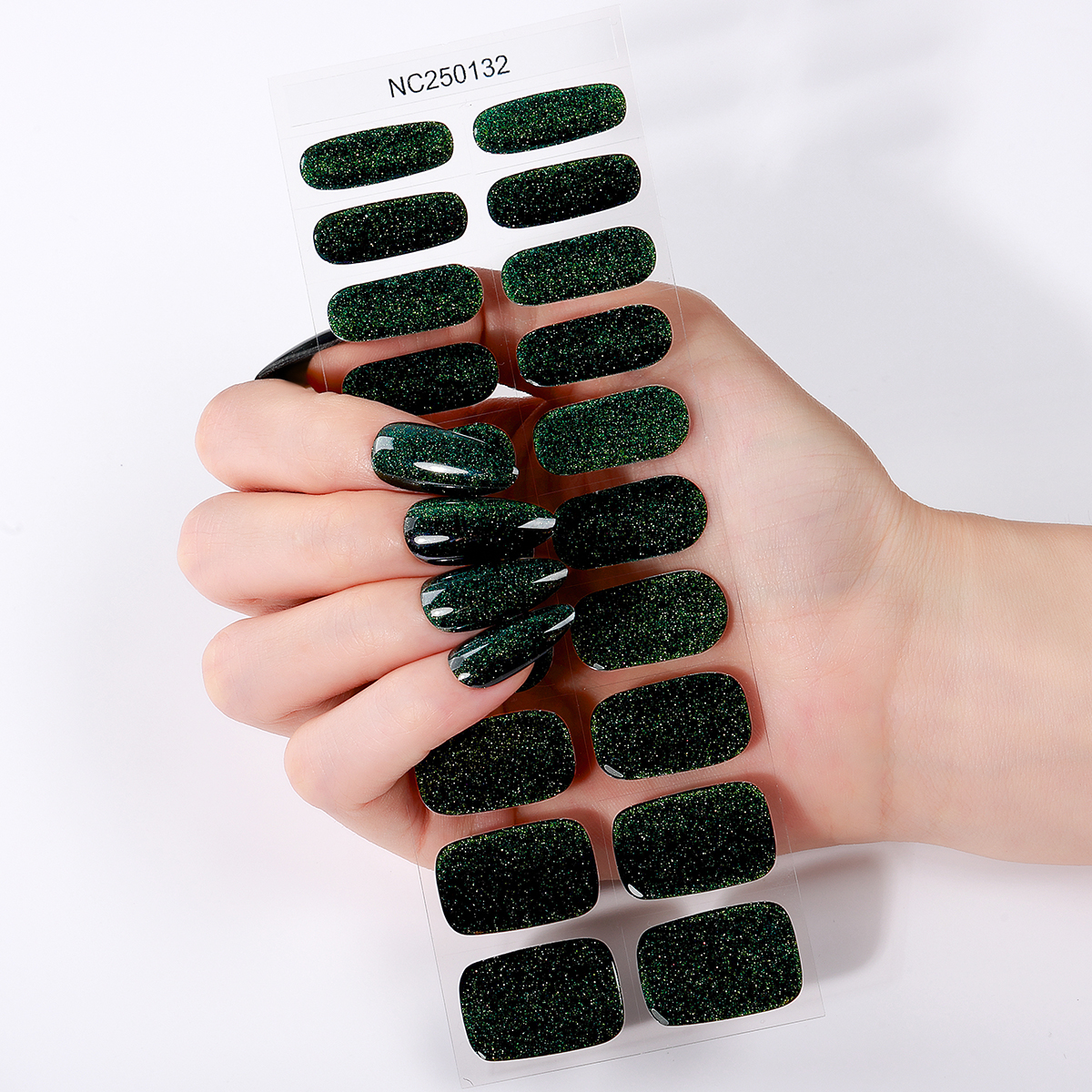 20Tips Glitter Cat Eye Semi-Cu - Nail Art Burgundy reseña y precio