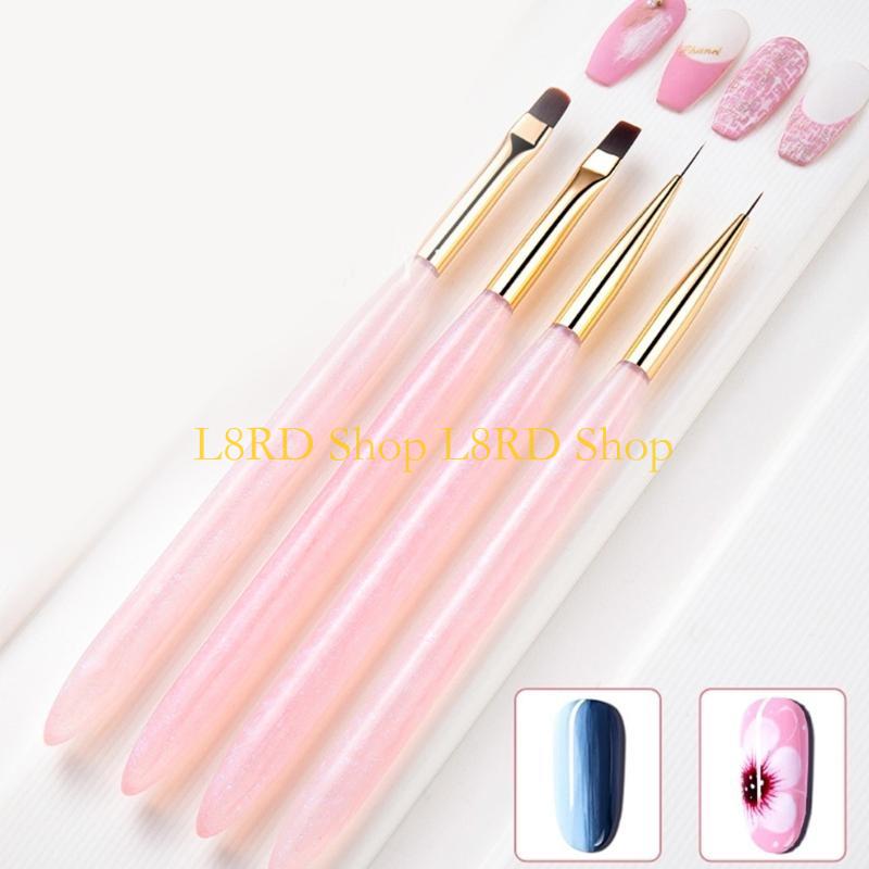 L8RD 4pcs Nails Art Brushes Se - Nail Art Brush Set reseña y precio