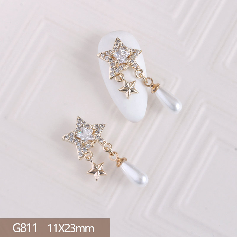 10pcs/lot 3D Love Star Moon Al - Nail Art Valentine reseña y precio