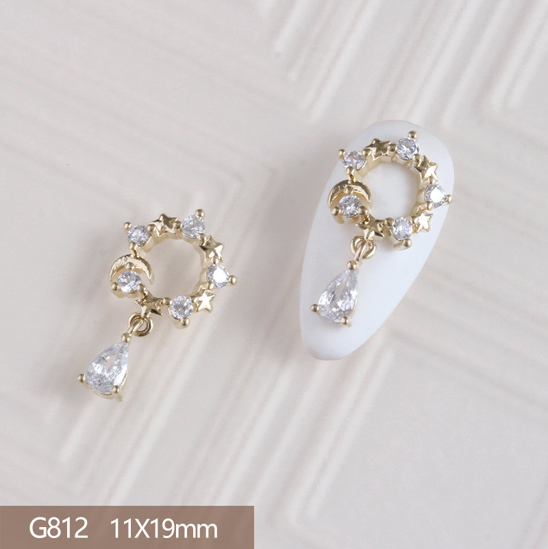 10pcs/lot 3D Love Star Moon Al - Nail Art Valentine reseña y precio