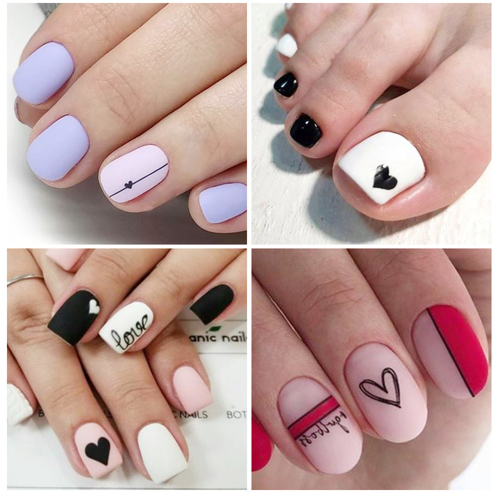 Nail Art Decals Love Hearts Le - Nail Art Valentine reseña y precio