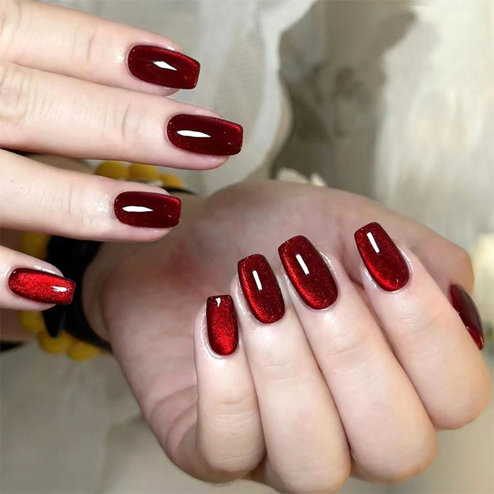 96/48/24PCS Sexy Red Cateye Pr - Nail Art Valentine reseña y precio