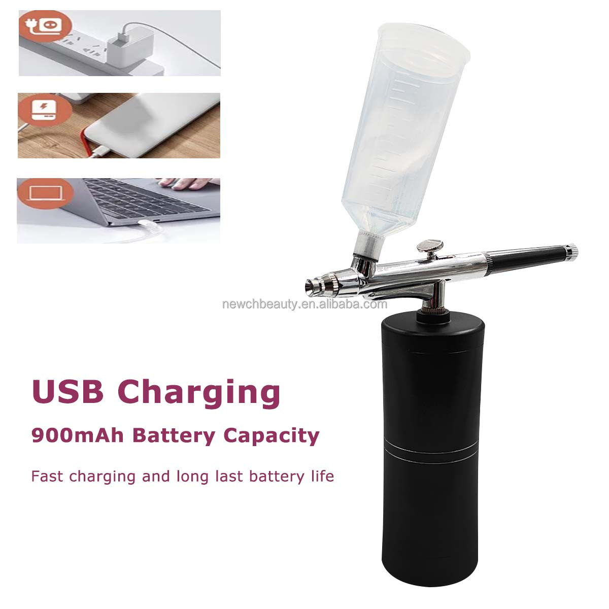 Cordless Airbrush Kit with Com - Nail Art Brush Set reseña y precio