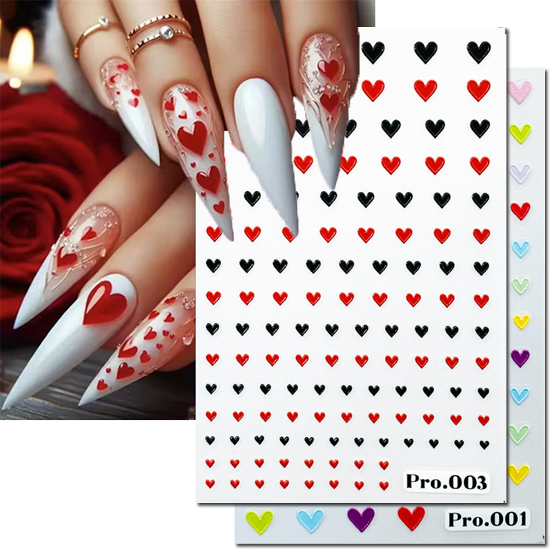 5d Embossed Nail Art Stickers  - Nail Art Valentine reseña y precio