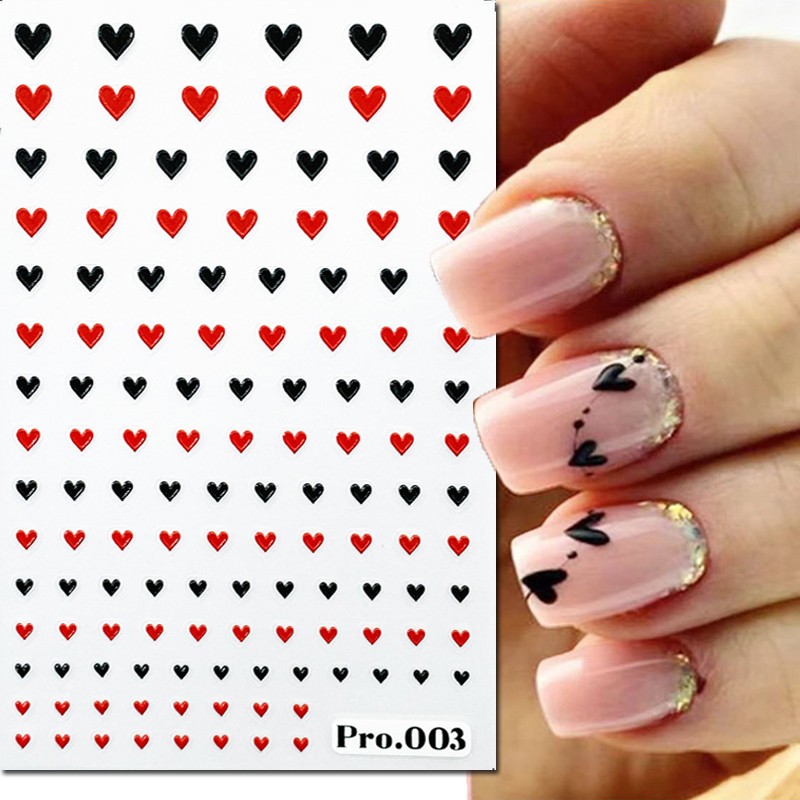 5d Embossed Nail Art Stickers  - Nail Art Valentine reseña y precio