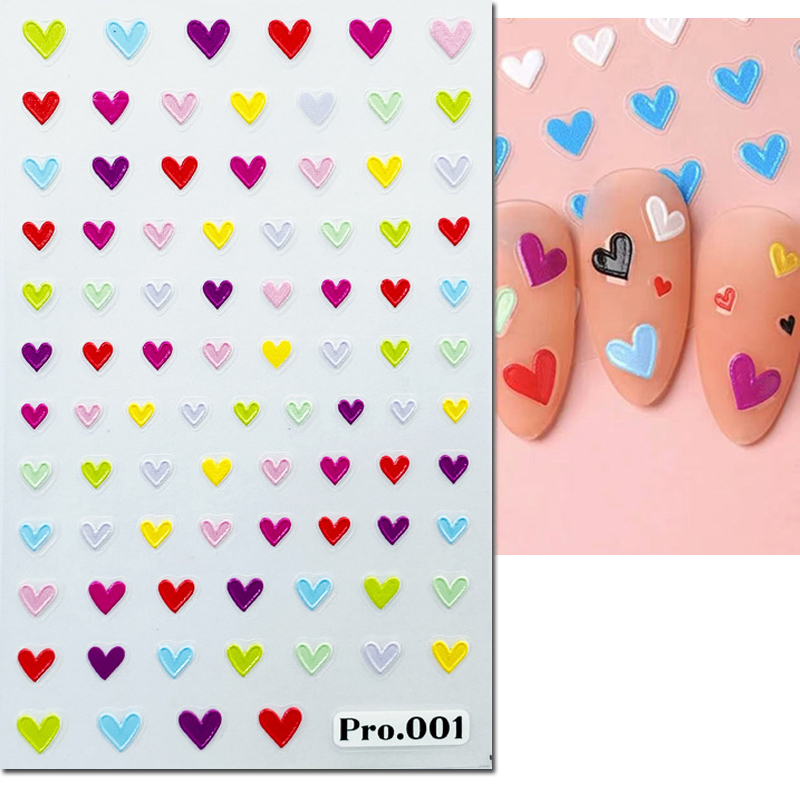 5d Embossed Nail Art Stickers  - Nail Art Valentine reseña y precio
