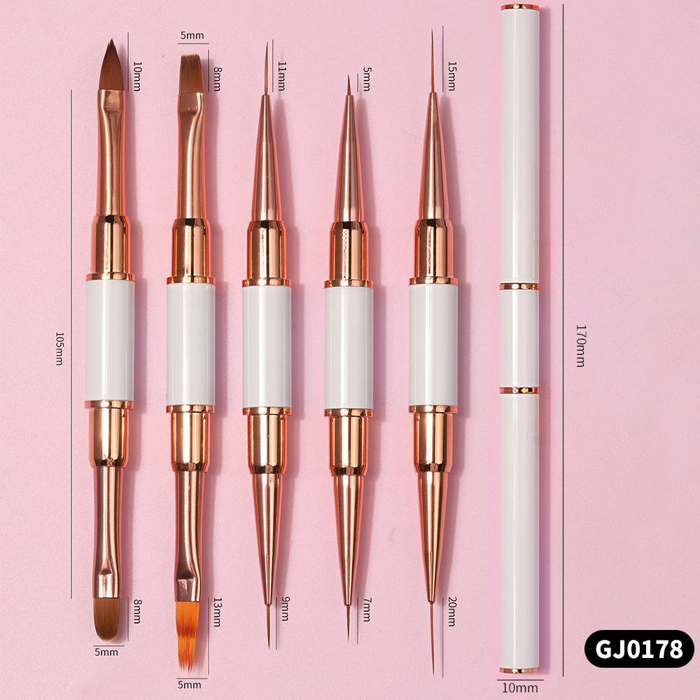Dual-ended Acrylic Nail Art Br - Nail Art Brush Set reseña y precio