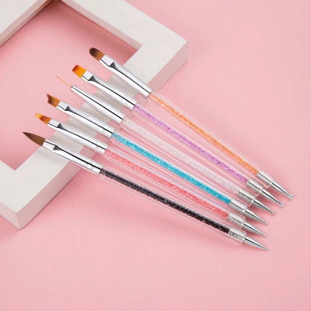 Dual-ended Acrylic Nail Art Br - Nail Art Brush Set reseña y precio