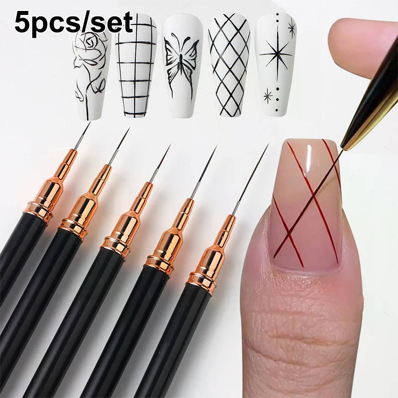 5 Pcs/Set Professional Nail Ar - Nail Art Brush Set reseña y precio