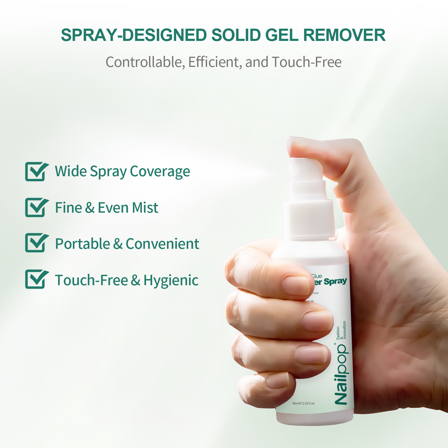 Nailpop 60ml Nail Remover Spra - Nail Art Fake Nails reseña y precio