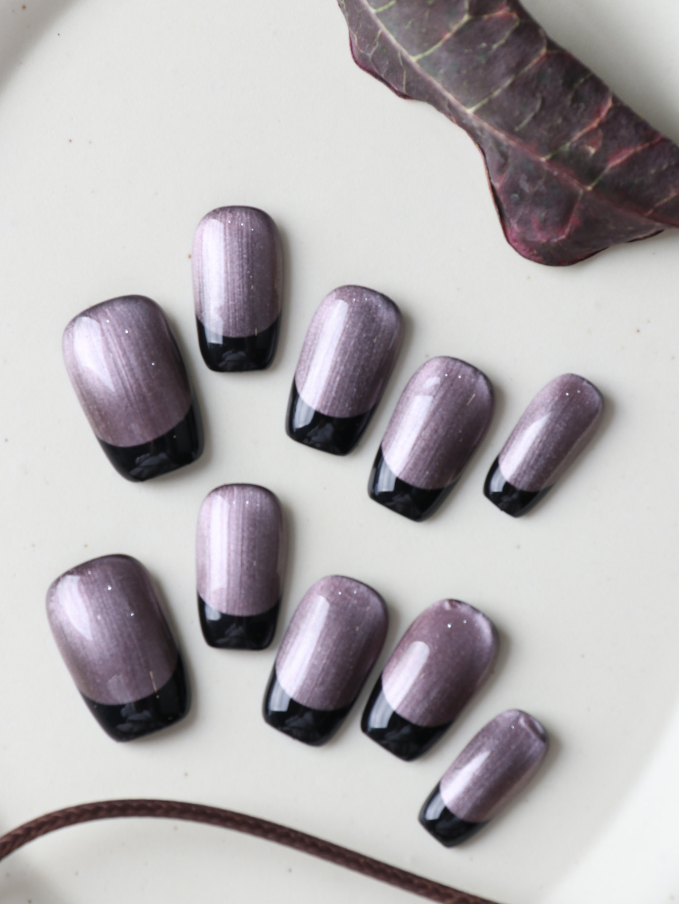 10Pcs Press on Nails Short Dus - Nail Adhesive Tab reseña y precio