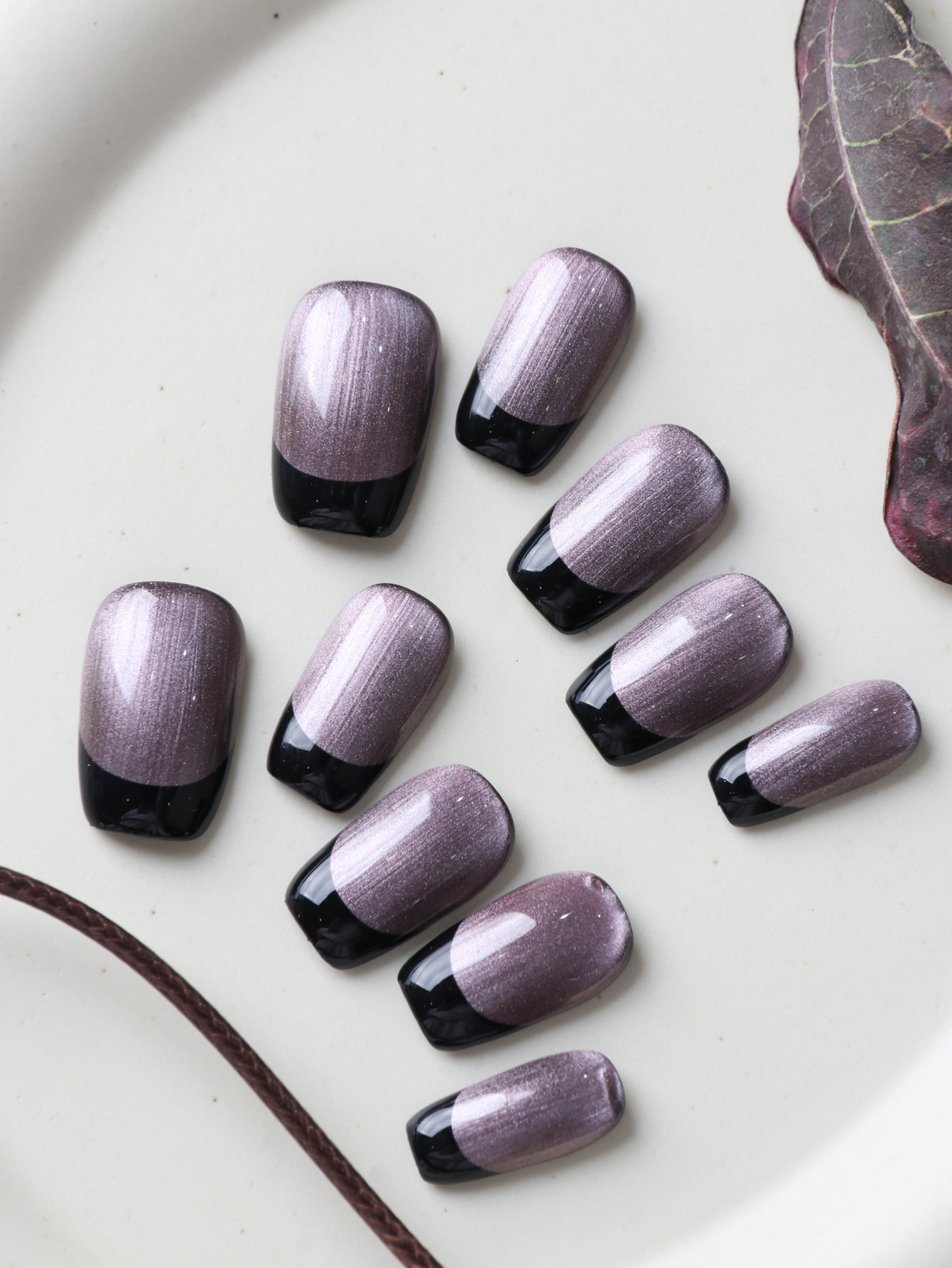 10Pcs Press on Nails Short Dus - Nail Adhesive Tab reseña y precio