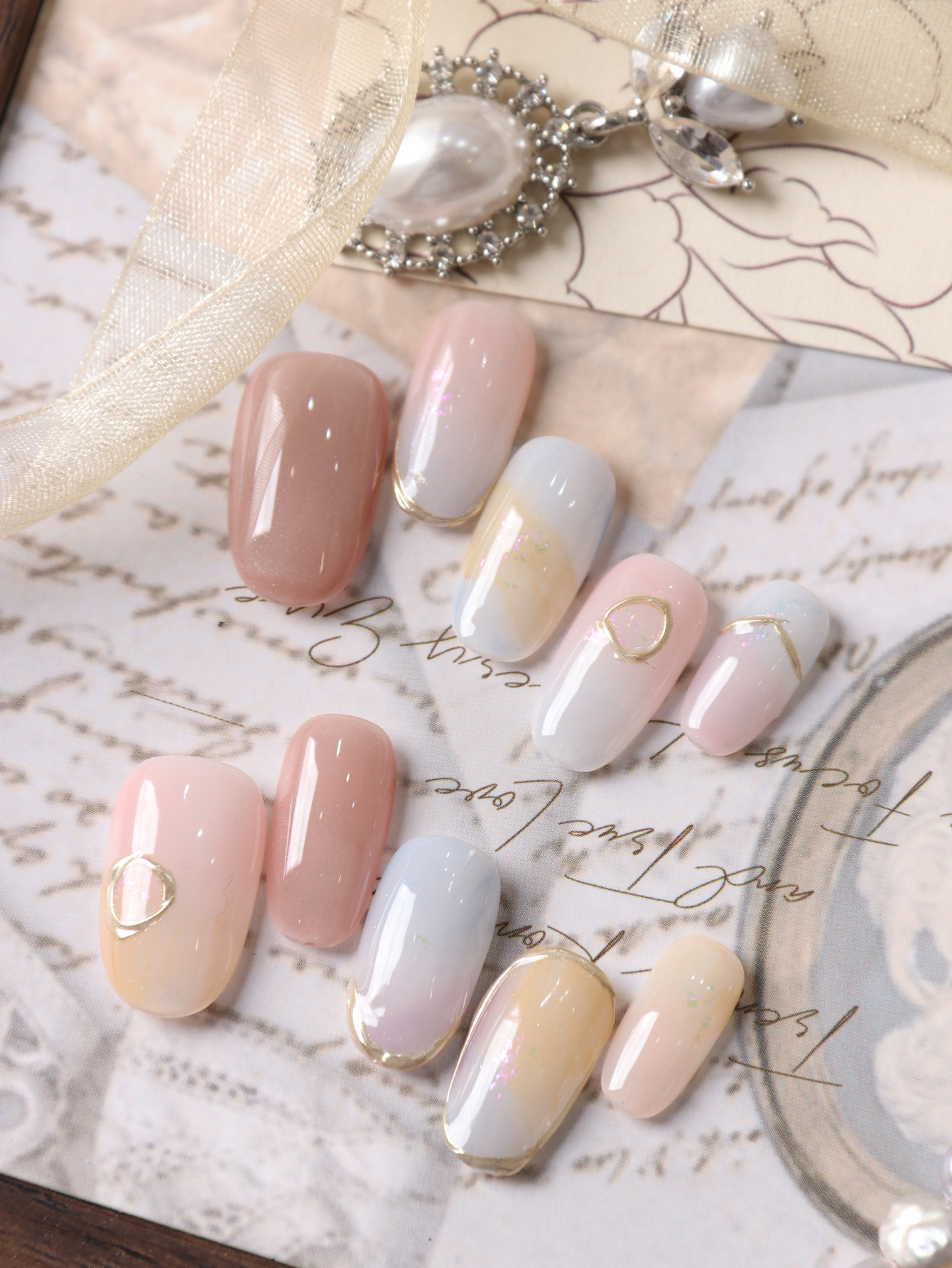 10Pcs Press on Nails Short Pin - Nail Adhesive Tab reseña y precio