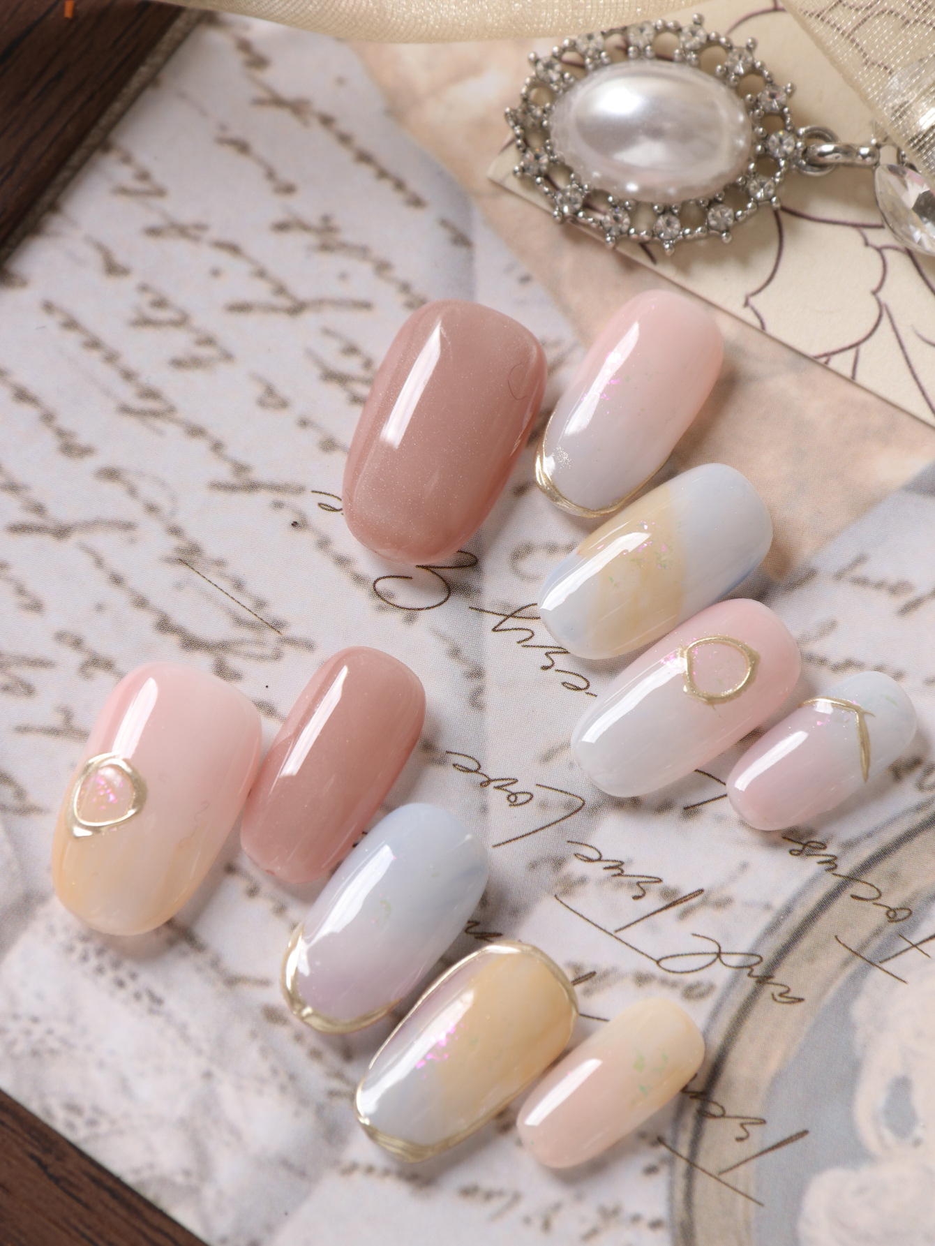 10Pcs Press on Nails Short Pin - Nail Adhesive Tab reseña y precio