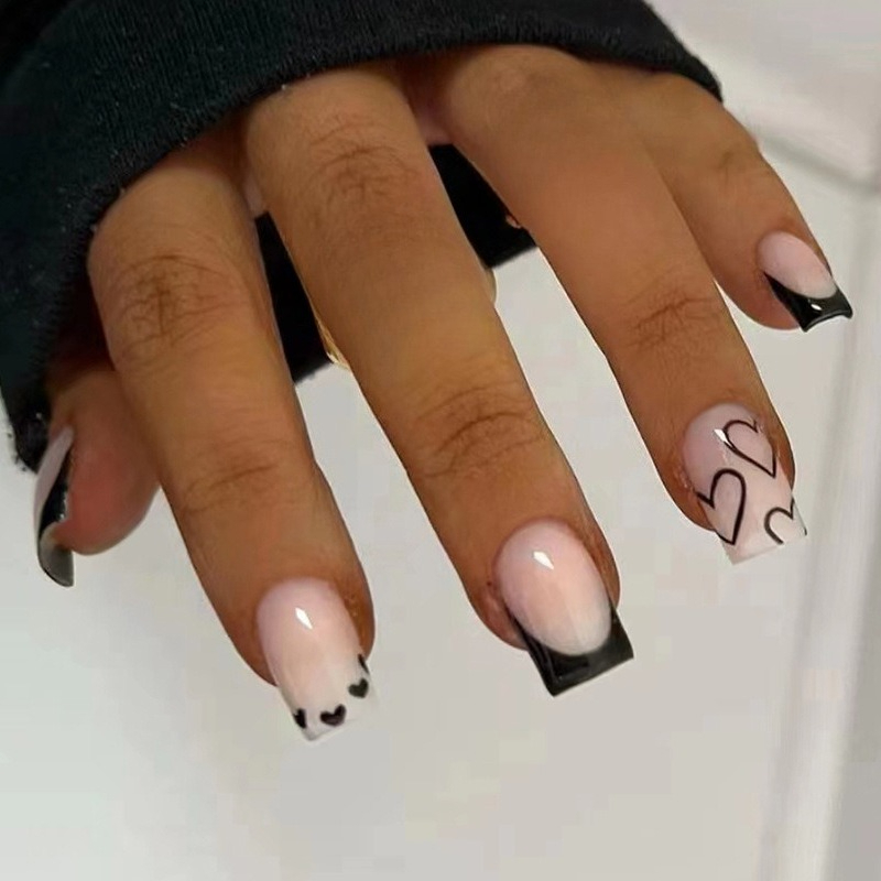 24Pcs Short Ballet Wearable Bl - Nail Art Glossy reseña y precio