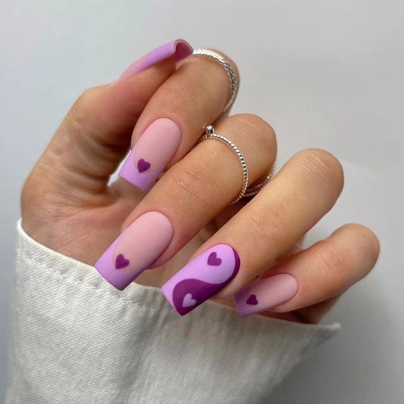 24Pcs Short Ballet Wearable Bl - Nail Art Glossy reseña y precio