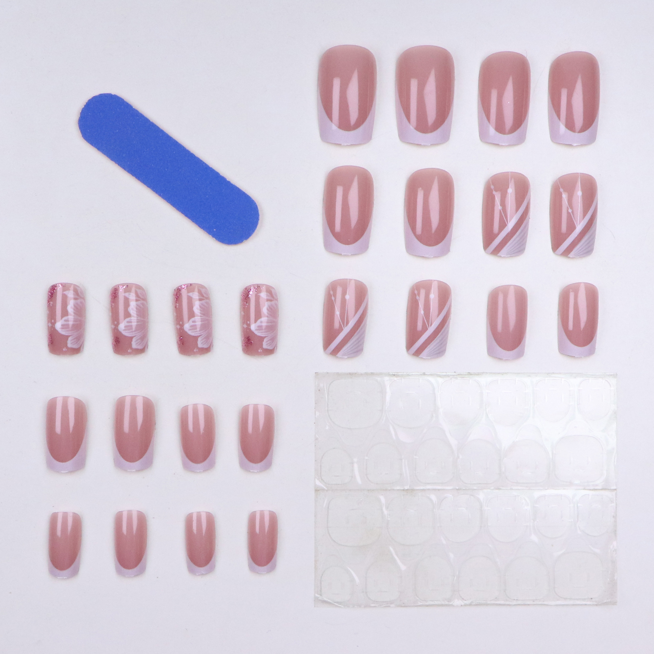 24pcs Upgrade Your Look With W - Nail Adhesive Tab reseña y precio
