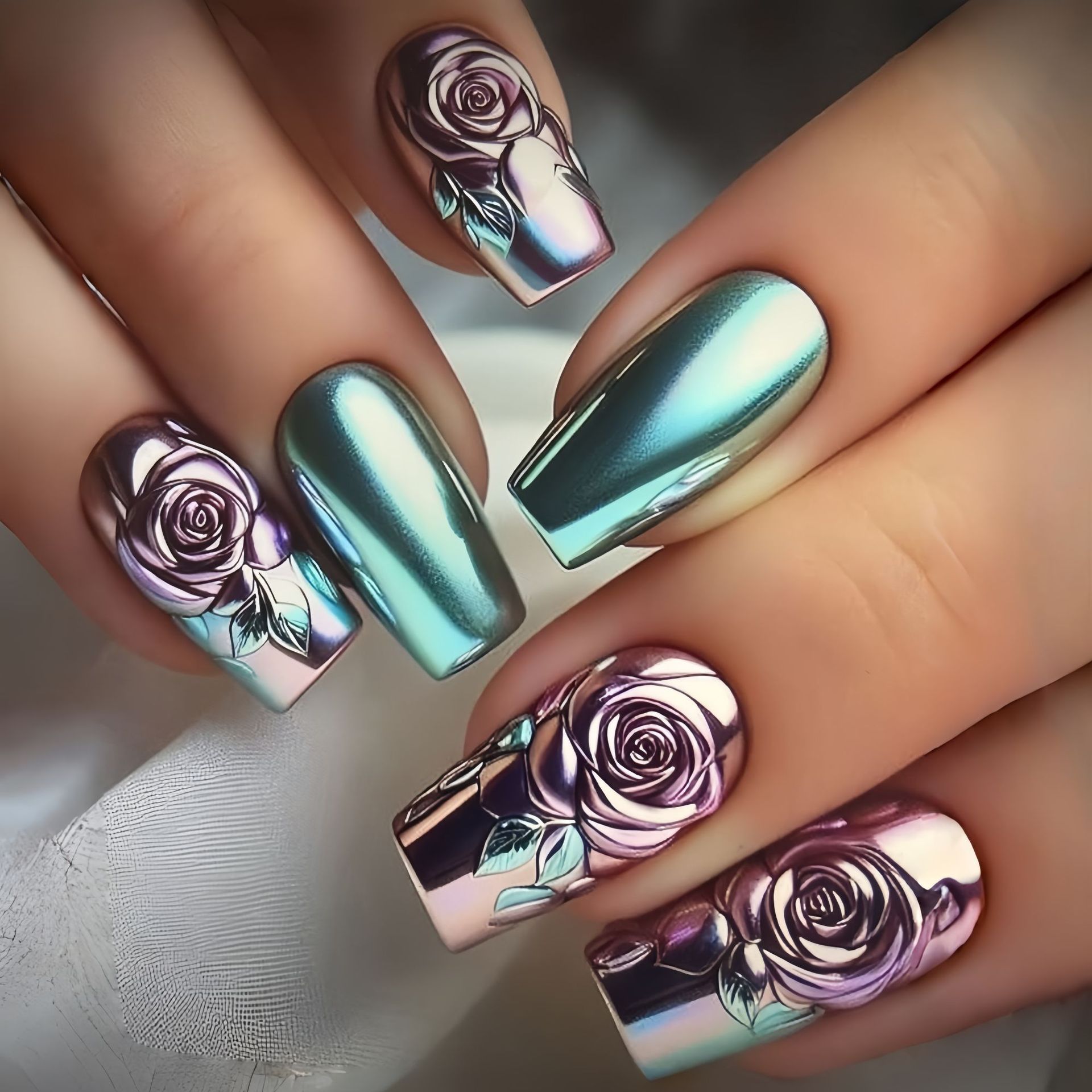 Medium Square Almond Shaped We - Nail Art Press On reseña y precio