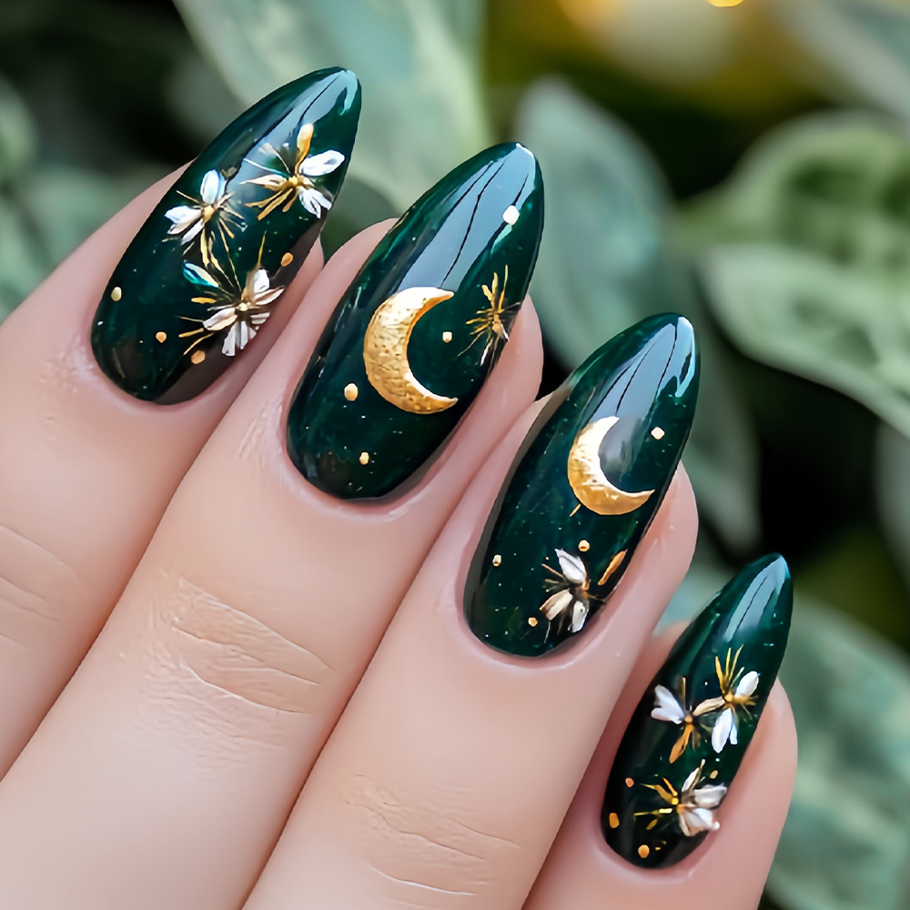 Medium Square Almond Shaped We - Nail Art Press On reseña y precio