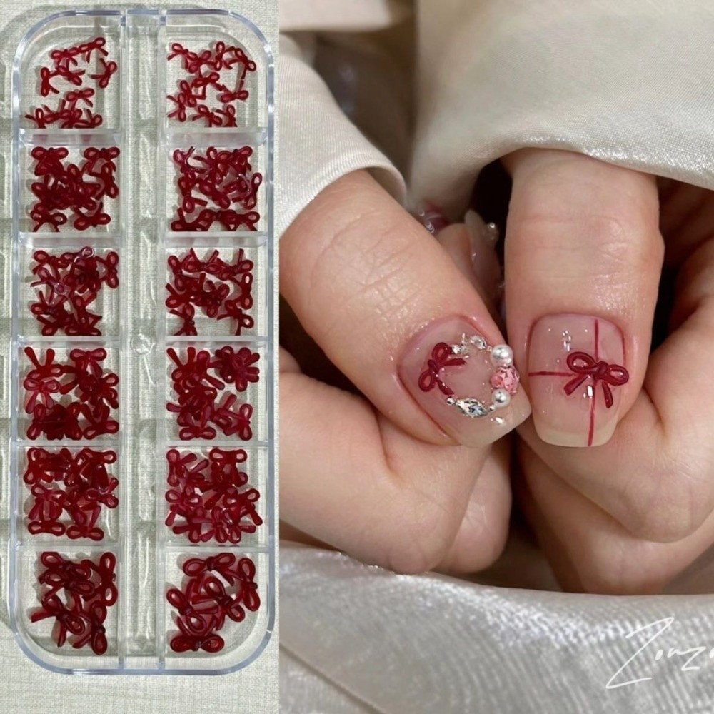 Wine Red Nail Art Decorations  - Nail Art Burgundy reseña y precio
