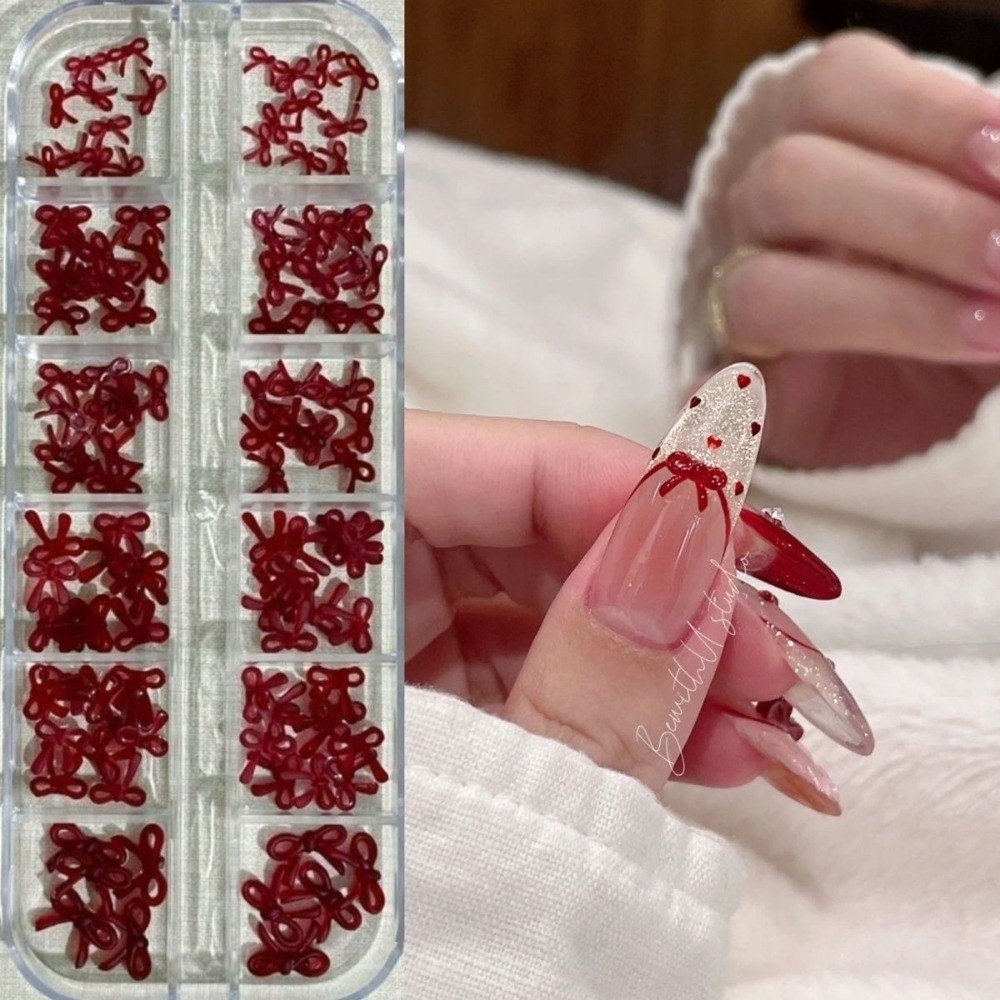 Wine Red Nail Art Decorations  - Nail Art Burgundy reseña y precio