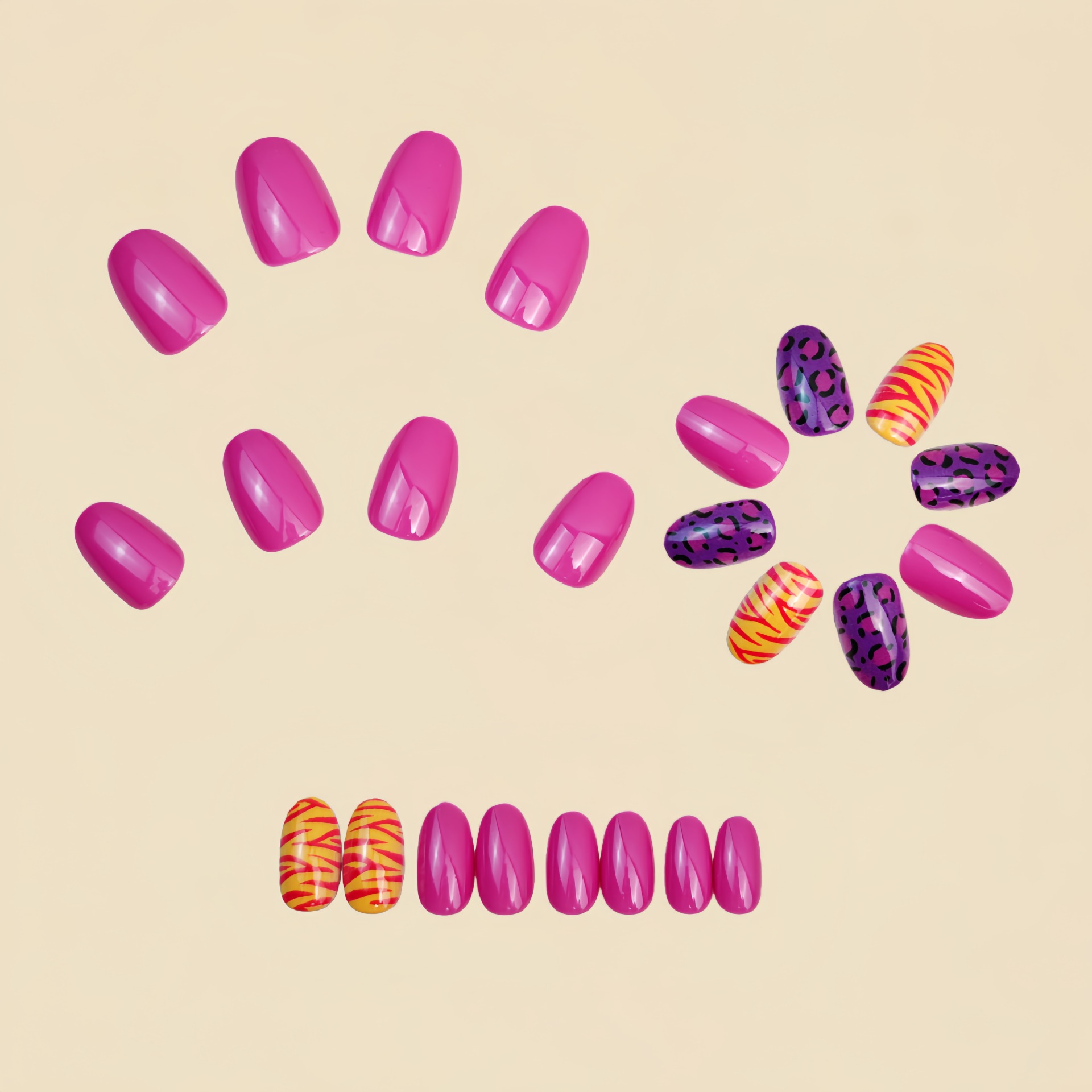 Short long fake nails for wome - Nail Art Fake Nails reseña y precio