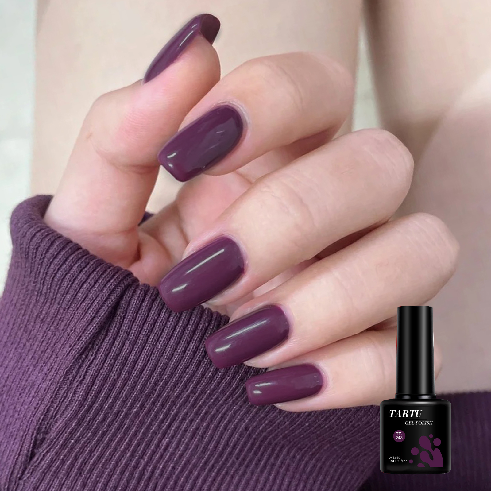 TARTU 8ml Gel Nail Polish Burg - Nail Art Burgundy reseña y precio