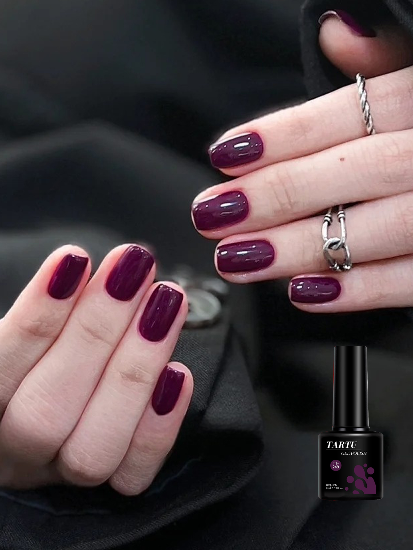 TARTU 8ml Gel Nail Polish Burg - Nail Art Burgundy reseña y precio