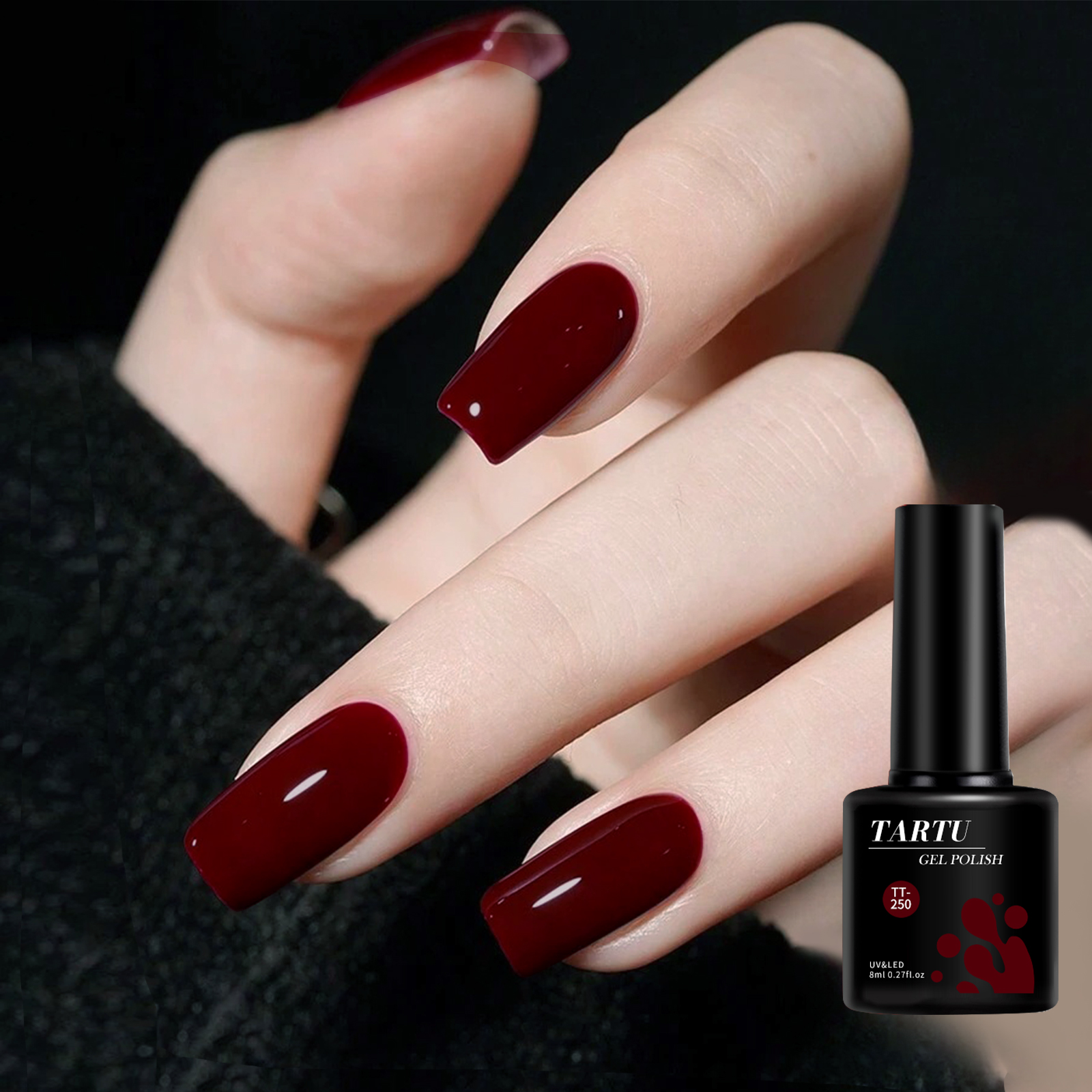 TARTU 8ml Gel Nail Polish Burg - Nail Art Burgundy reseña y precio