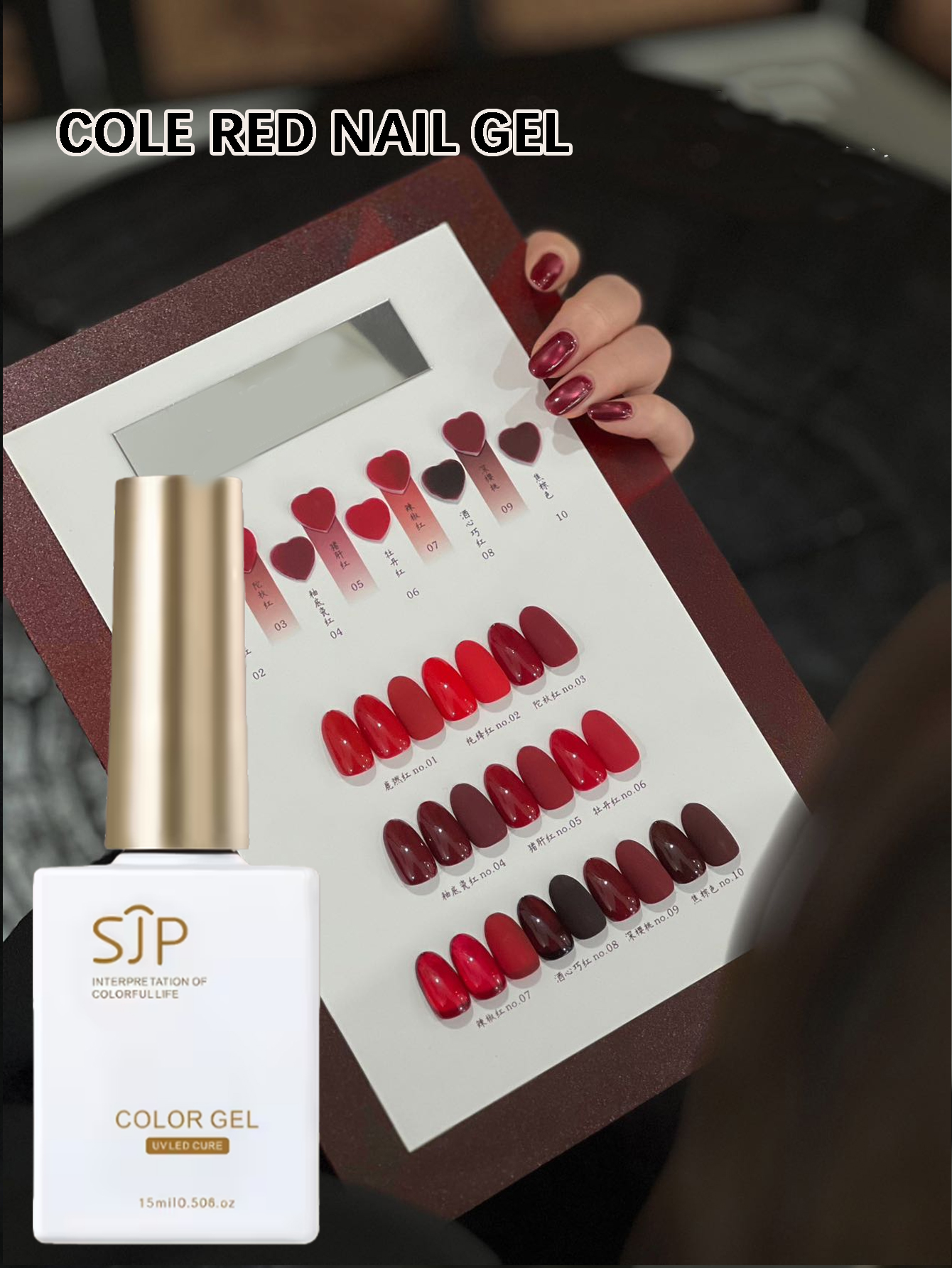 15ml Burgundy Series Gel Nail  - Nail Art Burgundy reseña y precio