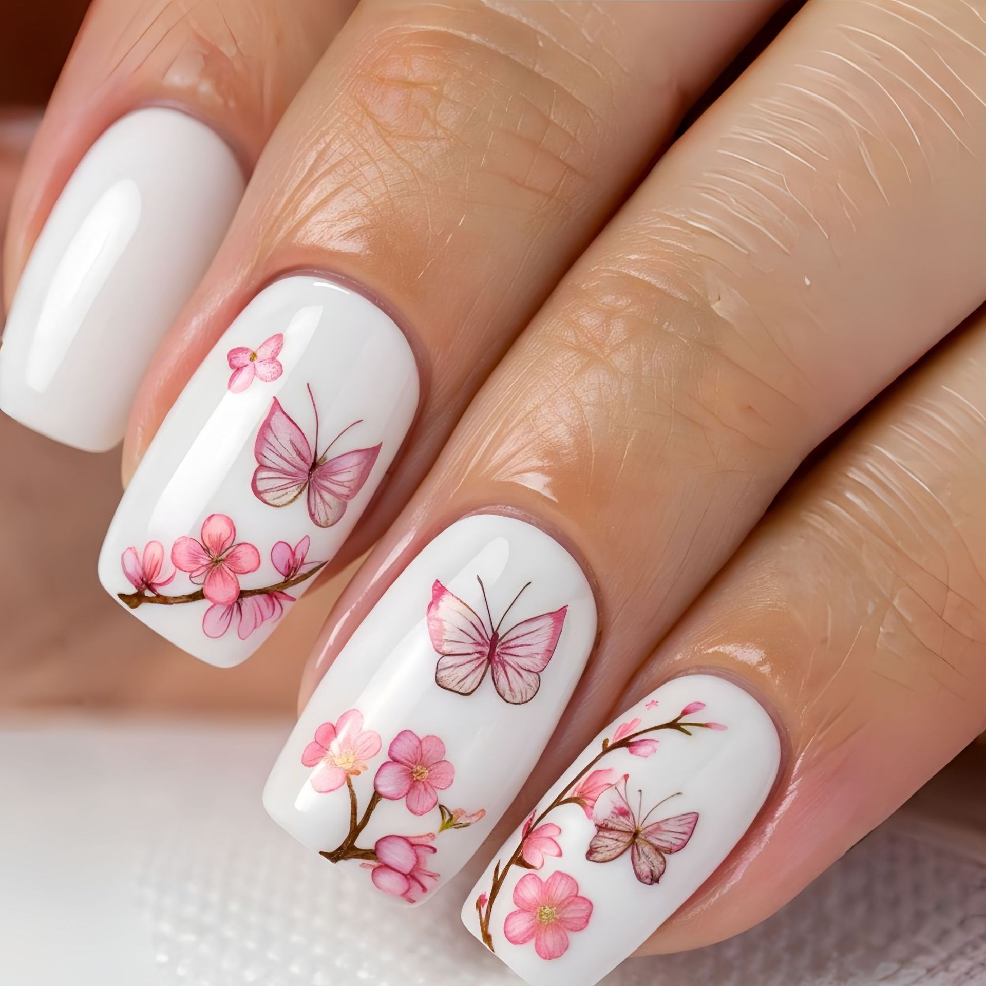 Medium fake nails for women gi - Nail Art Press On reseña y precio
