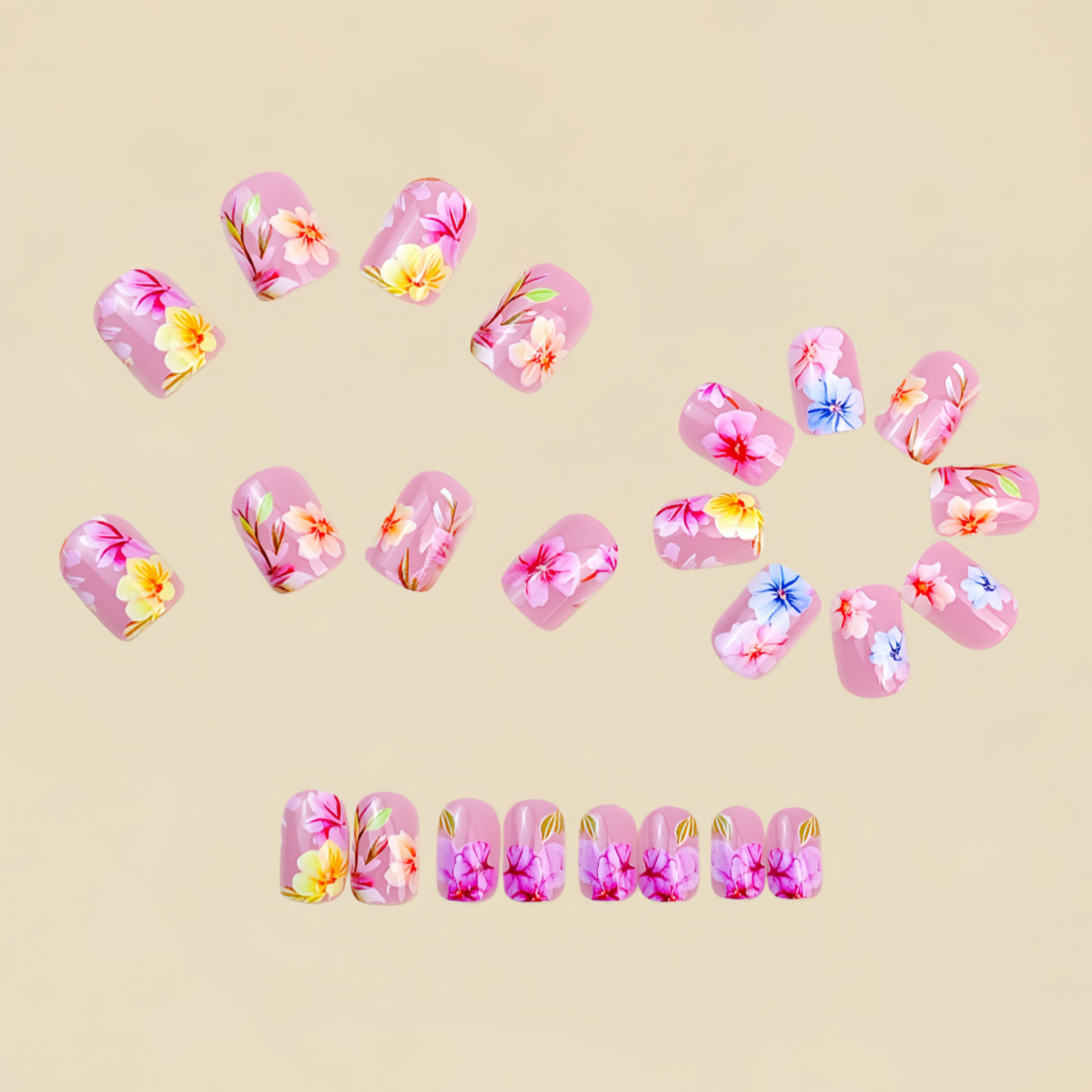 Medium fake nails for women gi - Nail Art Press On reseña y precio