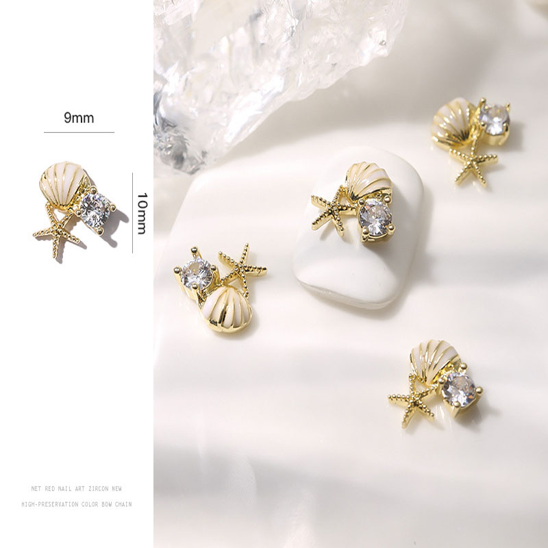 5Pcs Gold/Silver Quality Zirco - Nail Art Valentine reseña y precio
