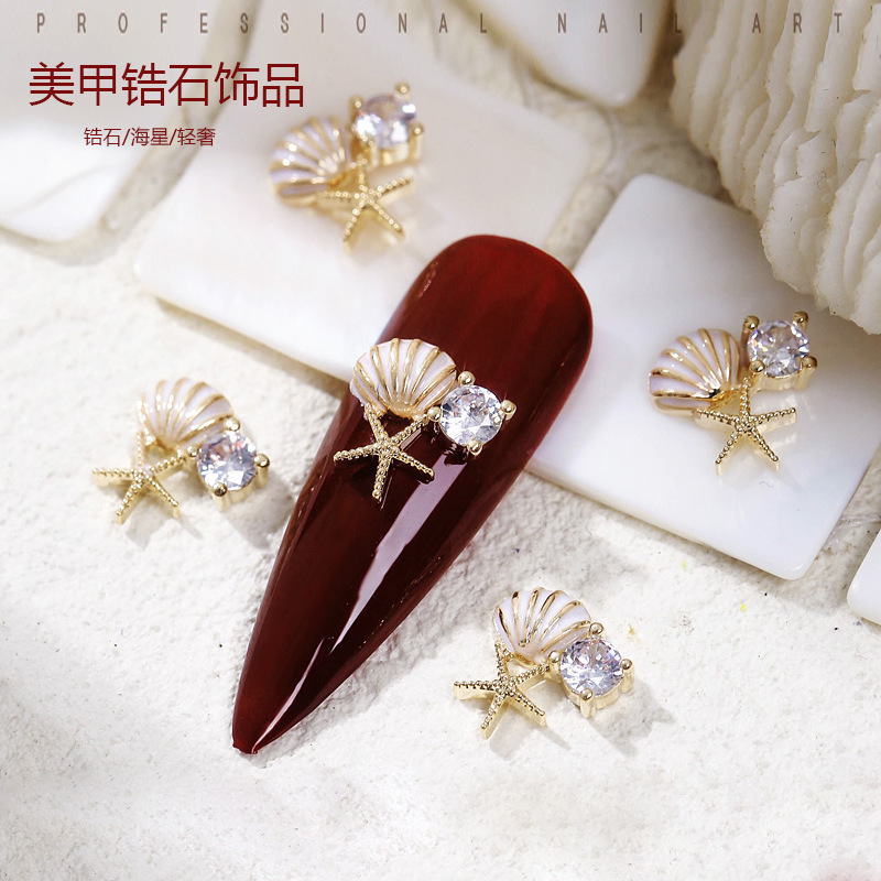 5Pcs Gold/Silver Quality Zirco - Nail Art Valentine reseña y precio